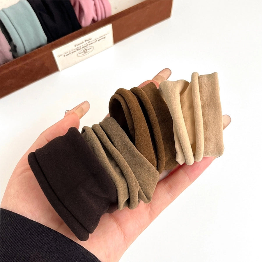 Women's Simple Style Classic Style Solid Color Nylon Pleated Hair Tie