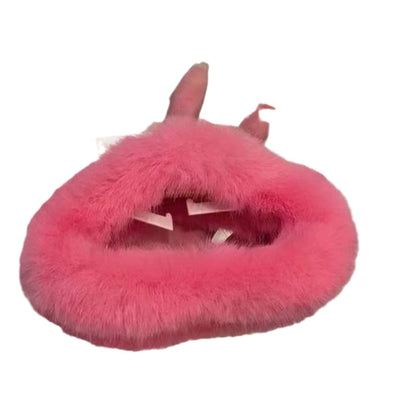ig style korean style solid color plush hair claws