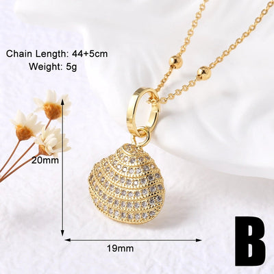 Jewelry Modern Style Simple Style Cross 201 Stainless Steel Copper Pearl Zircon 18K Gold Plated Inlay Pendant Necklace