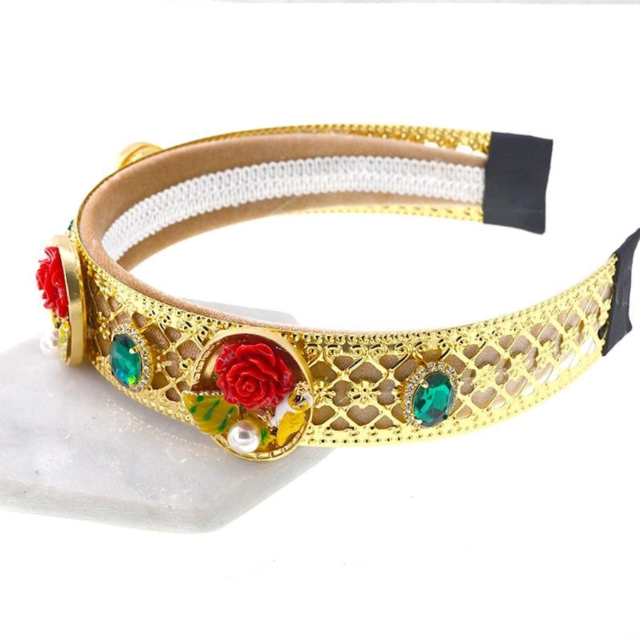 baroque palace style retro flower holiday headband nhnt134395