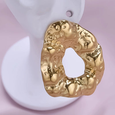 1 Pair Basic Simple Style Geometric Plating 304 Stainless Steel Ear Studs