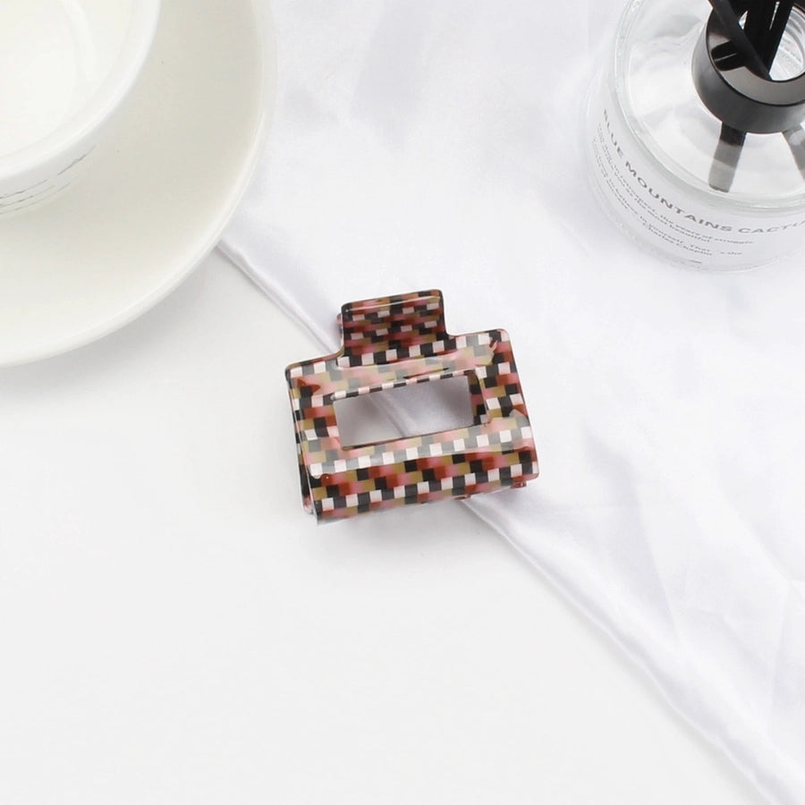 Women's Retro Color Block Acetic acid sheets Hair Claws