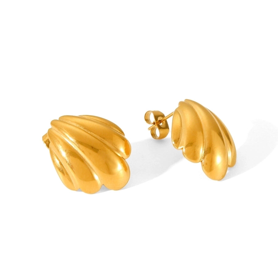 1 Pair IG Style French Style Starfish Crab Shell 304 Stainless Steel Titanium Steel 18K Gold Plated Drop Earrings Ear Studs