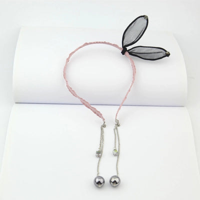 simple lace rabbit ears cute bow hairband