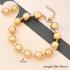 Casual Simple Style Round Oval Solid Color 304 Stainless Steel 18K Gold Plated Bracelets In Bulk
