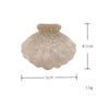 Women's Lady Korean Style IG Style Scallop Shell Acetic acid sheets Hair Claws