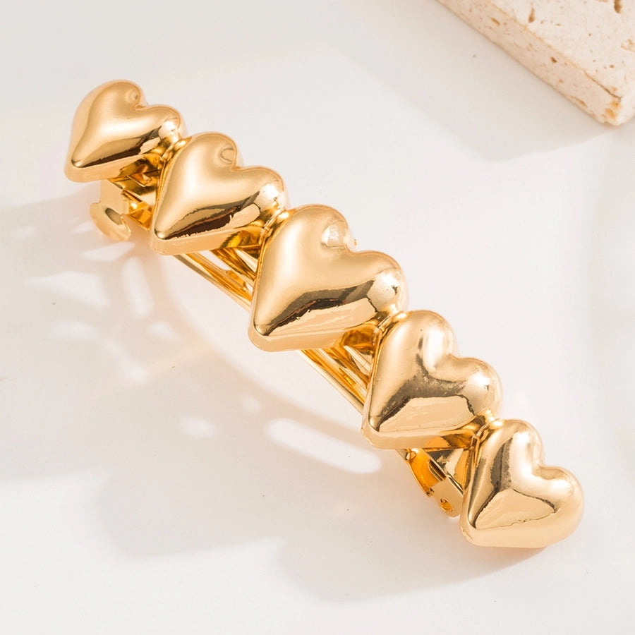 Women's Casual Simple Style Solid Color Alloy Plating Hair Band