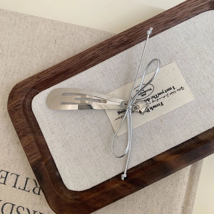 Women's Sweet Simple Style Bow Knot Alloy Hair Clip