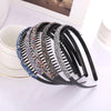 women's elegant sweet color block plastic handmade hair band