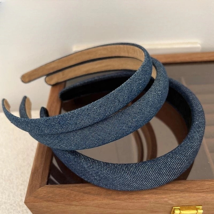 simple style solid color cloth hair band