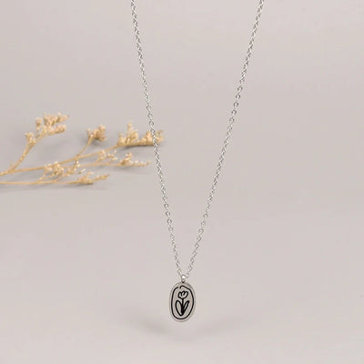 Jewelry Simple Style Flower 304 Stainless Steel Rhinestones 18K Gold Plated Plating Pendant Necklace