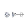 1 Pair Simple Style Round 304 Stainless Steel Ear Studs