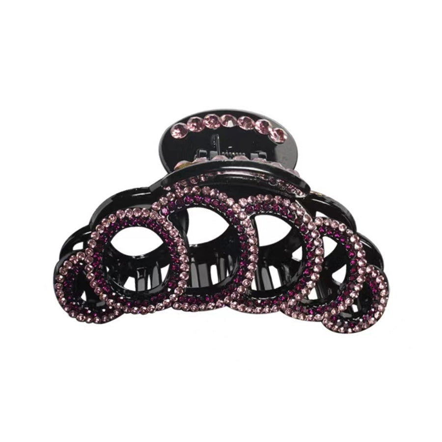 Women's Simple Style Classic Style Solid Color Alloy Inlay Rhinestones Hair Claws