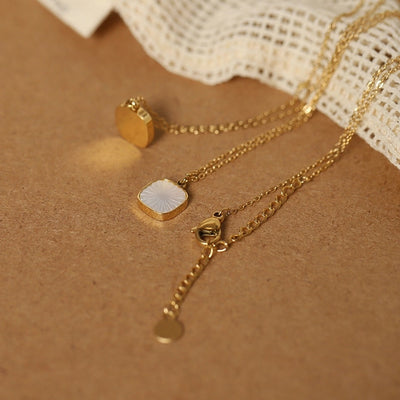 Jewelry Vintage Style Vacation Geometric 304 Stainless Steel Pendant Necklace