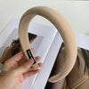 fashion solid color cloth handmade hair band 1 piece