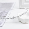 women's simple style waves flower bow knot metal inlay pearl zircon hair band