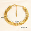 Retro Solid Color 304 Stainless Steel Bracelets In Bulk