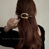simple style solid color alloy plating hairpin