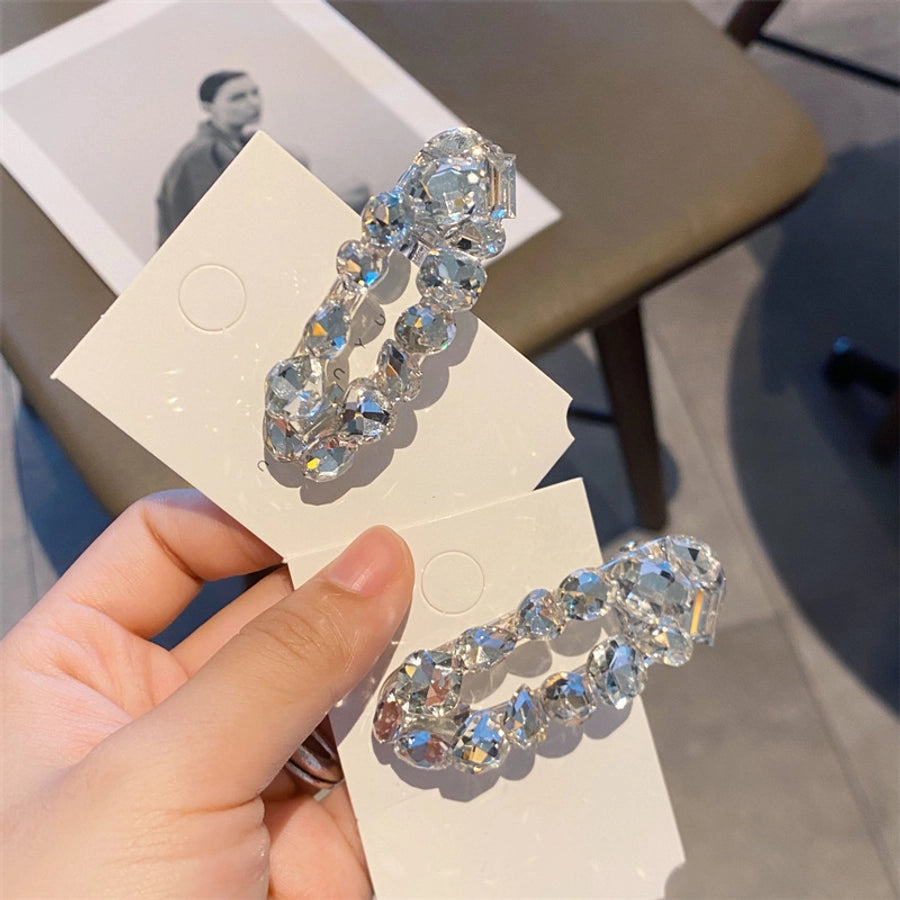 fairy style sparkly artificial crystal hair clip