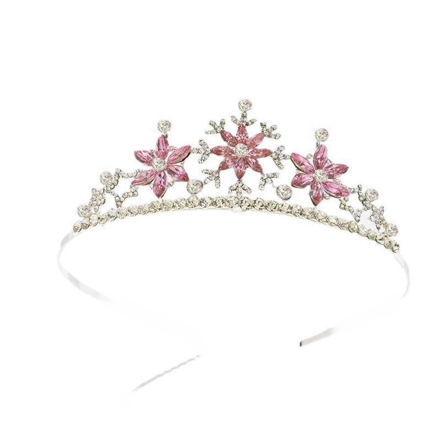 Korean Frozen Children's Crown Headwear Girls Crown Princess Aisha Children's Hair Accessories Girls Hair Band