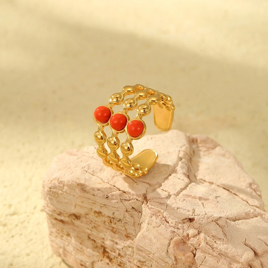 Jewelry Casual Simple Style Geometric 304 Stainless Steel Open Rings