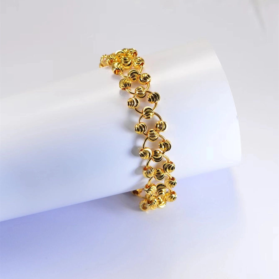 Copper 18K Gold Plated Geometric Bracelets