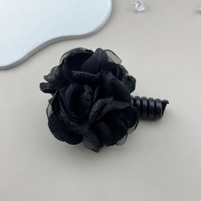 Women's Sweet Simple Style Flower Plastic Cloth Hair Tie
