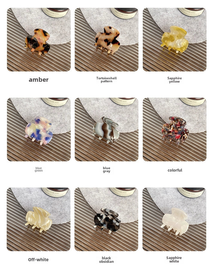 Beautiful Mini small size acetate grip bangs clip side broken hairpin hairpin air texture shark clip ponytail headdress