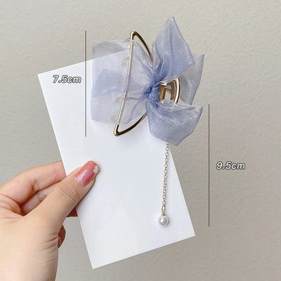 simple style solid color alloy resin hollow out hair claws