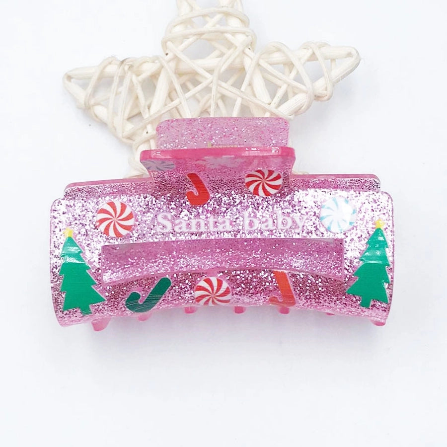 Women's Simple Style Classic Style Letter Arylic Printing Hair Claws