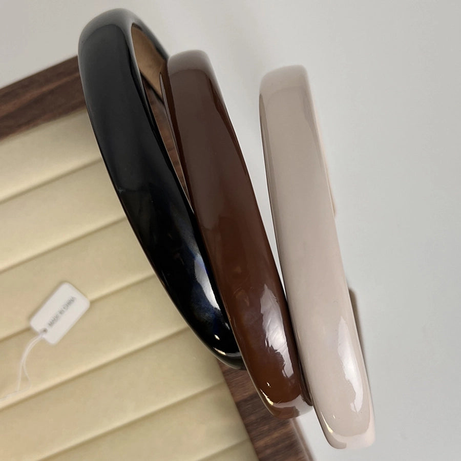 fashion solid color plastic hair band