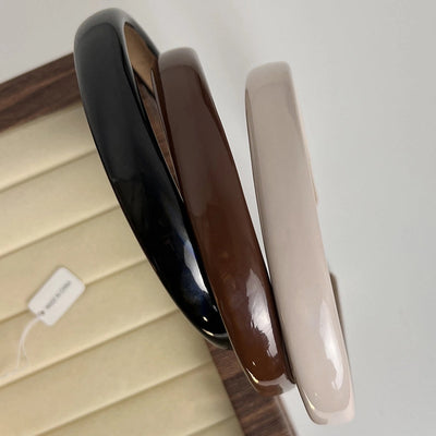 fashion solid color plastic hair band