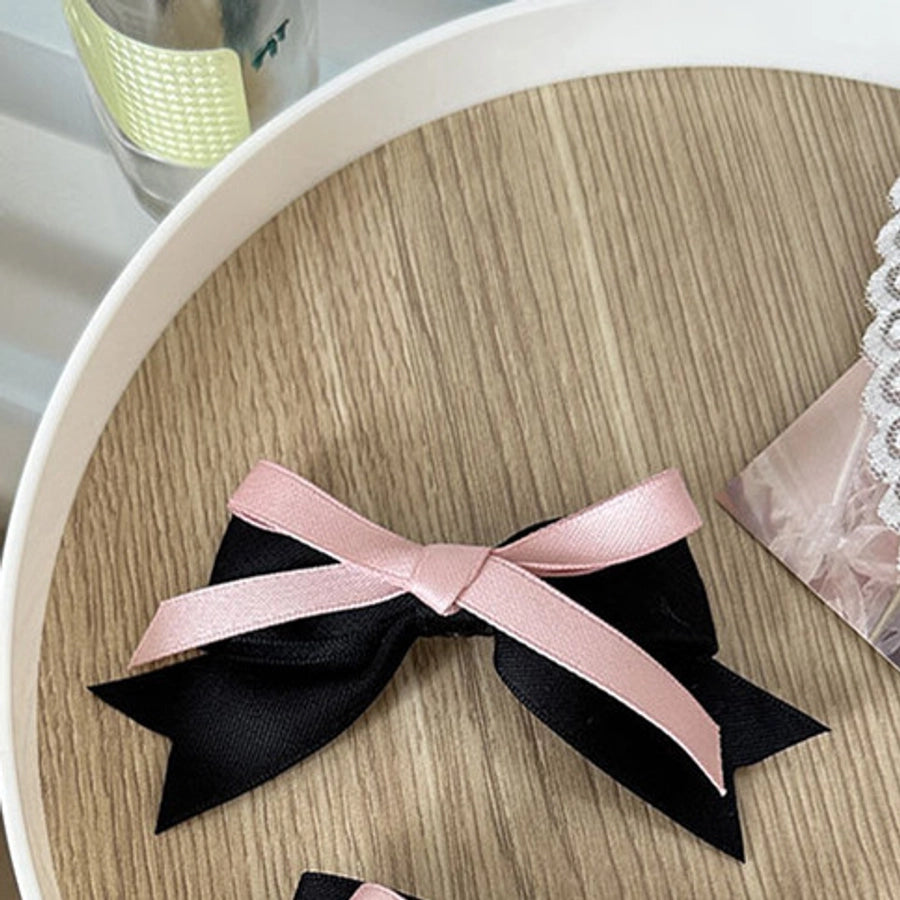 Women's Sweet Simple Style Bow Knot Cloth Hair Clip Hair Tie Brooches