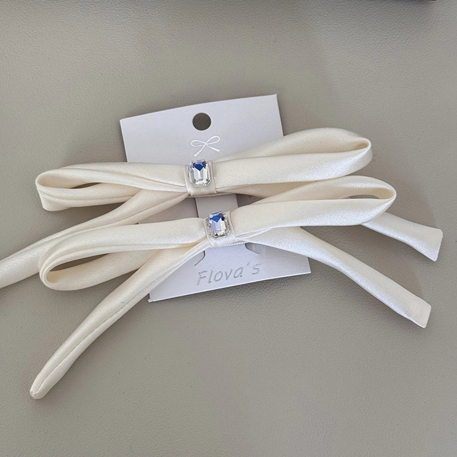 Women's Sweet Simple Style Bow Knot Cloth Hair Clip Hair Tie