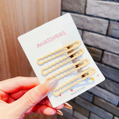 retro geometric metal stoving varnish hair clip