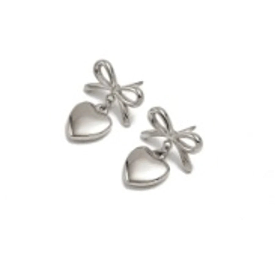 1 Pair Simple Style Bow Knot 304 Stainless Steel 18K Gold Plated Earrings