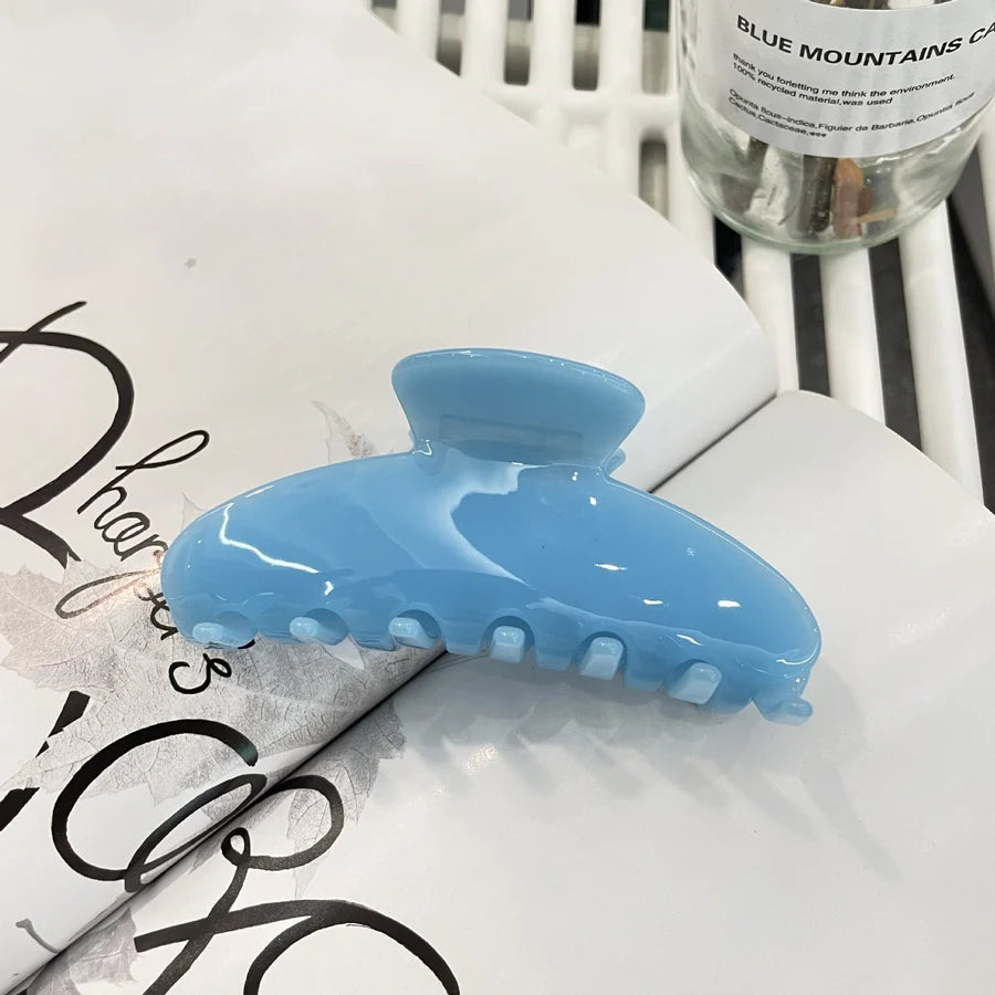 Women's Basic Simple Style Solid Color Acetic acid sheets Hair Claws