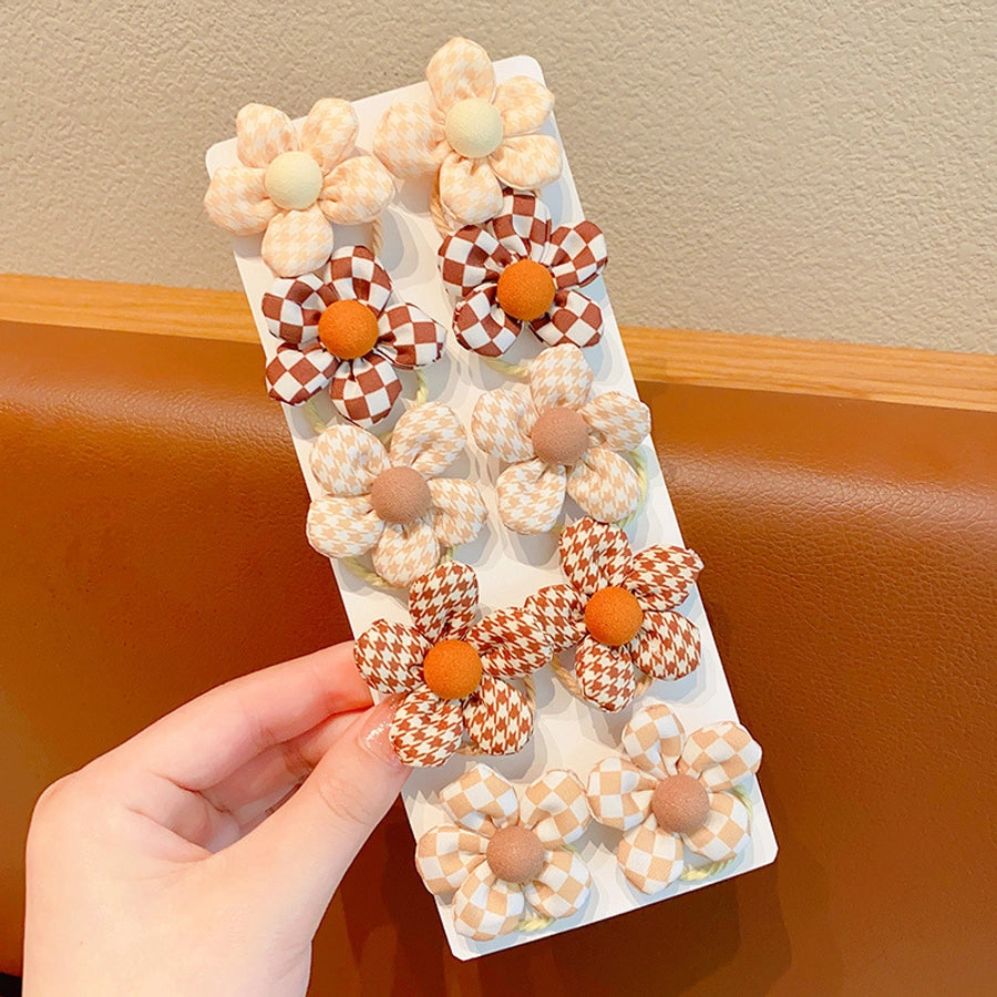 New Milk brown hair band Girls baby does not hurt hair high elastic bow tie hair rope children hair accessories rubber band Female