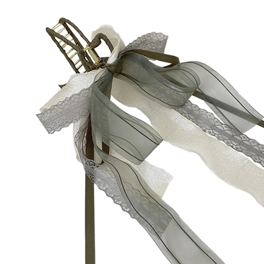 Women's Vintage Style Bow Knot Cloth Hair Claws