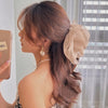 simple style bow knot cloth hair clip