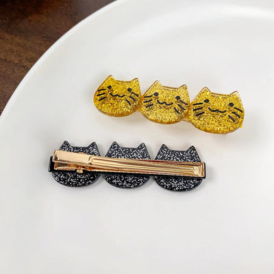 Women's Cute Cat Acetic acid sheets Hair Clip