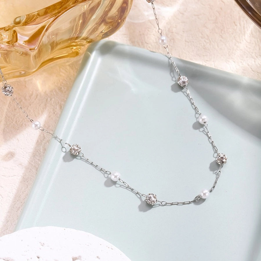 Jewelry Princess Sweet Shiny Geometric 304 Stainless Steel Plating Jewelry Set