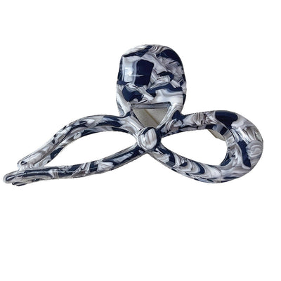 Super Fairy ~ Three-dimensional Bow Acetic Acid Grab Clip Temperament Gentle Ribbon Hairpin Sweet Large Shark Clip Women's Hair Accessories