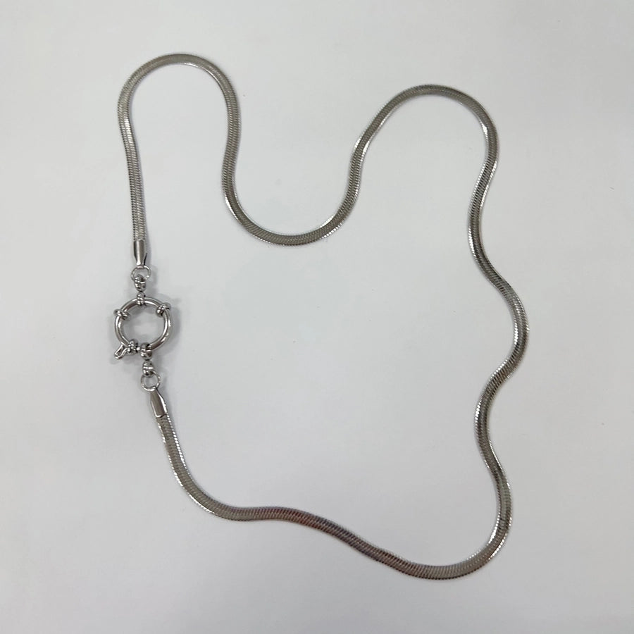 Jewelry Casual Basic Commute Solid Color 304 Stainless Steel 18K Gold Plated Pendant Necklace