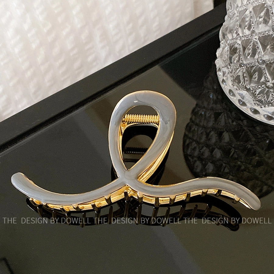 Women's Retro Waves Metal Enamel Hair Claws