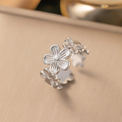 Jewelry Simple Style Solid Color Titanium Steel Plating Rings