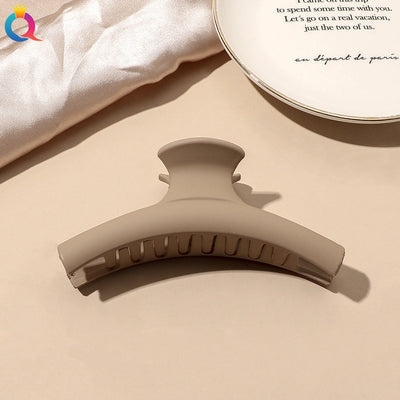 fashion solid color plastic metal hair claws 1 piece