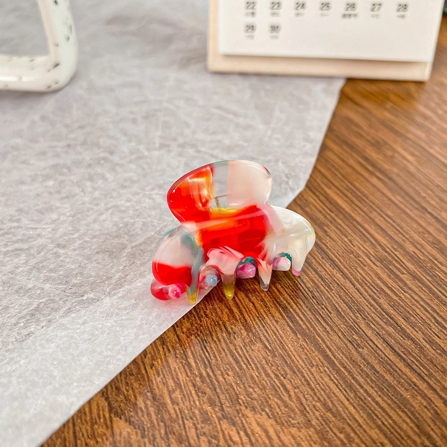 Women's IG Style Marble Acetic acid sheets Hair Claws