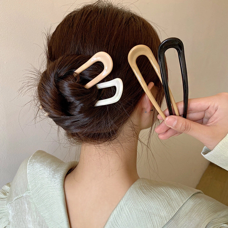 Women's Vintage Style Classic Style Solid Color Resin Hairpin