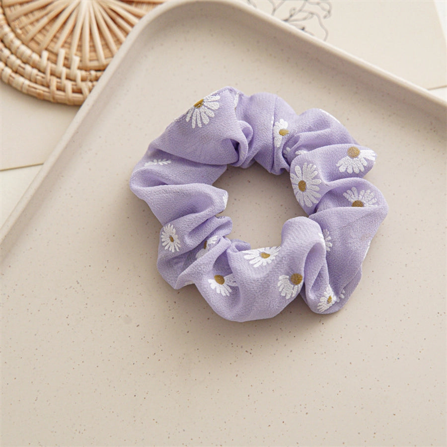 fairy style flower cloth handmade hair tie